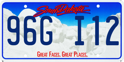 SD license plate 96GI12