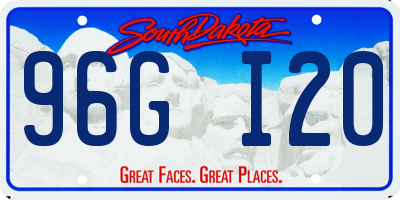 SD license plate 96GI20