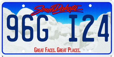 SD license plate 96GI24