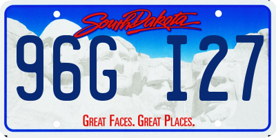 SD license plate 96GI27