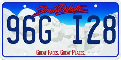 SD license plate 96GI28