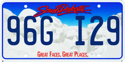 SD license plate 96GI29