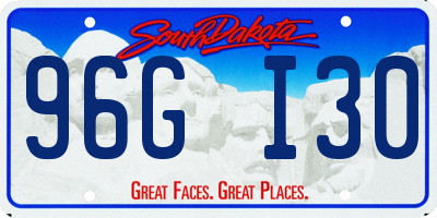 SD license plate 96GI30