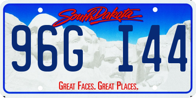 SD license plate 96GI44