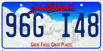 SD license plate 96GI48