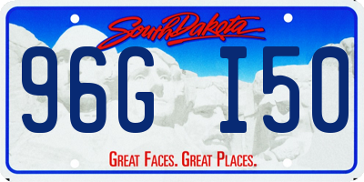 SD license plate 96GI50