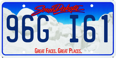 SD license plate 96GI61