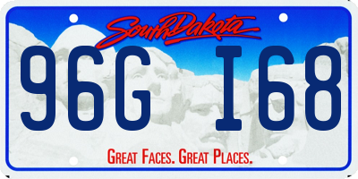 SD license plate 96GI68