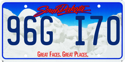 SD license plate 96GI70