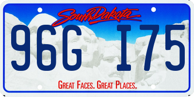 SD license plate 96GI75