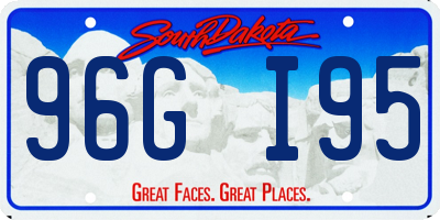 SD license plate 96GI95