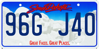 SD license plate 96GJ40