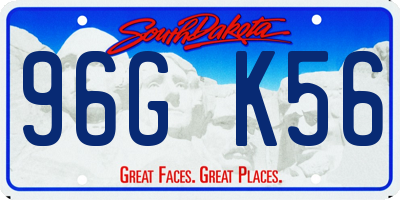 SD license plate 96GK56