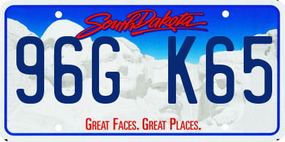 SD license plate 96GK65