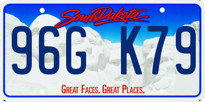 SD license plate 96GK79