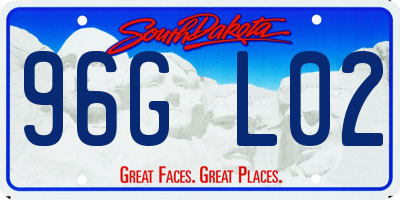 SD license plate 96GL02