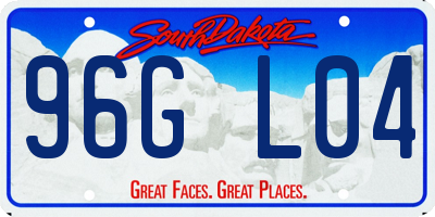SD license plate 96GL04