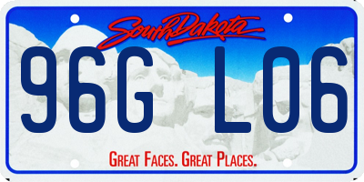 SD license plate 96GL06