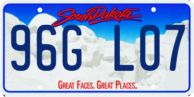 SD license plate 96GL07