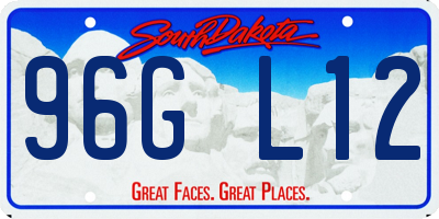 SD license plate 96GL12