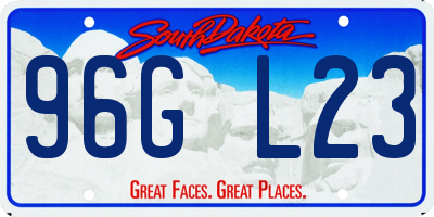 SD license plate 96GL23