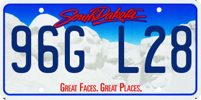 SD license plate 96GL28