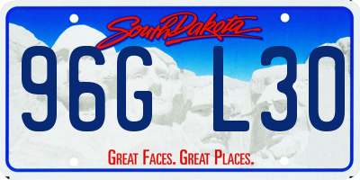 SD license plate 96GL30