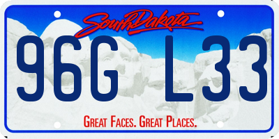 SD license plate 96GL33