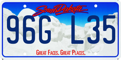 SD license plate 96GL35