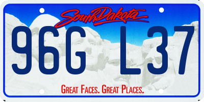 SD license plate 96GL37