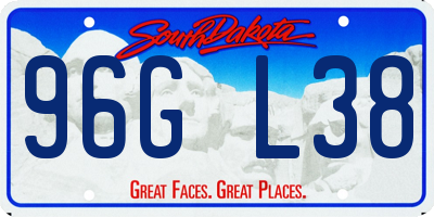 SD license plate 96GL38