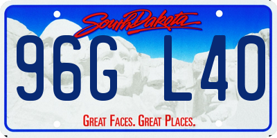 SD license plate 96GL40