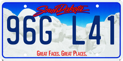 SD license plate 96GL41