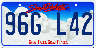 SD license plate 96GL42