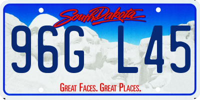 SD license plate 96GL45