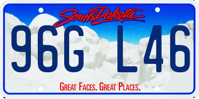 SD license plate 96GL46