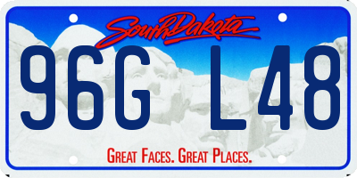 SD license plate 96GL48