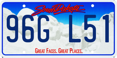 SD license plate 96GL51