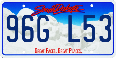 SD license plate 96GL53
