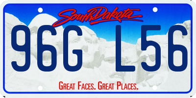 SD license plate 96GL56