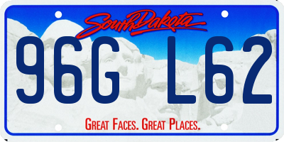 SD license plate 96GL62