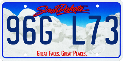 SD license plate 96GL73