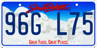 SD license plate 96GL75