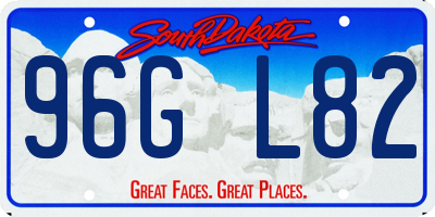 SD license plate 96GL82