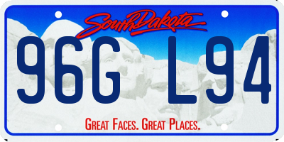 SD license plate 96GL94