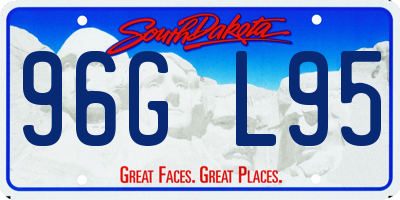 SD license plate 96GL95