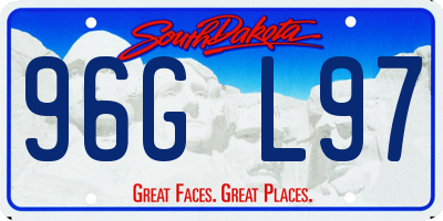 SD license plate 96GL97