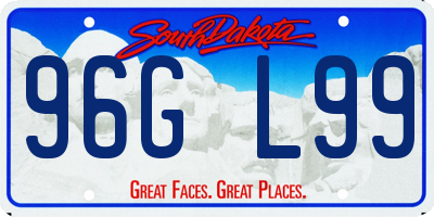 SD license plate 96GL99