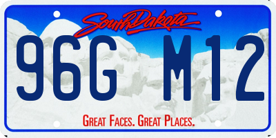 SD license plate 96GM12