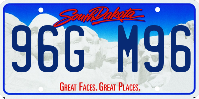SD license plate 96GM96